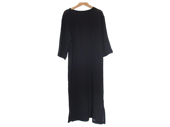 Autre Marque Vestido de seersucker elástico SHIPS Negro