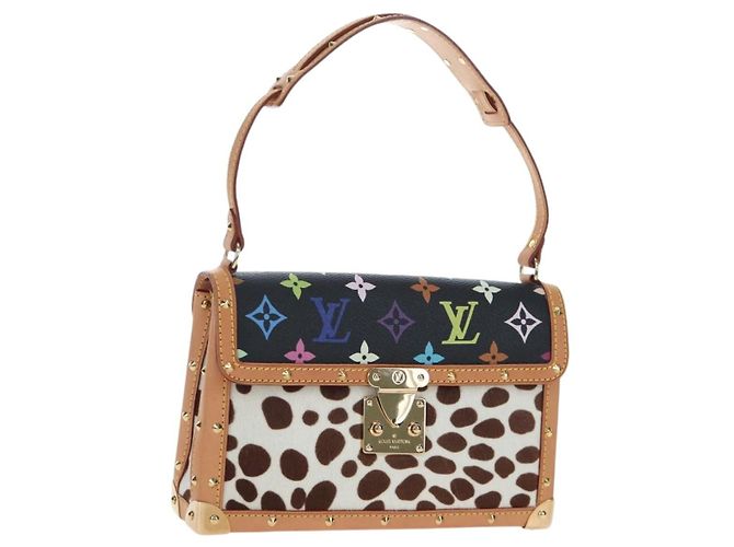 LOUIS VUITTON Monogram Multicolor Pochette Dalmatian Black M9282 Auth 197035SM Nero