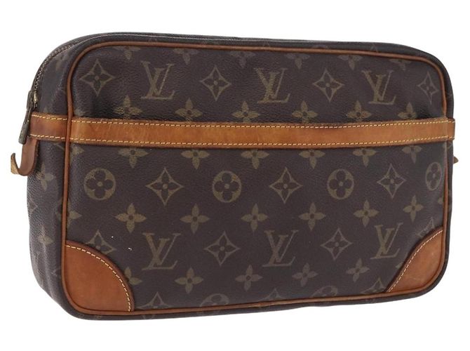 Borsa a pochette LOUIS VUITTON Monogram Compiegne 28 M51845 LV Auth BA14929 Monogramma