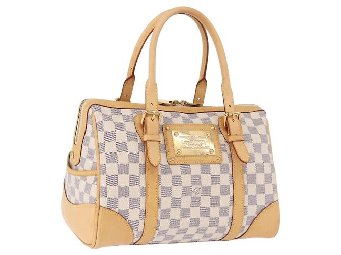 LOUIS VUITTON Damier Azur Berkeley Handtasche N52001 LV Auth ep15648A