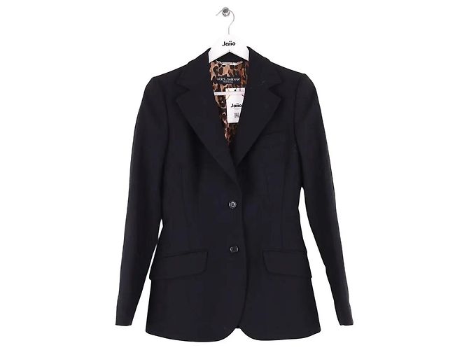 Dolce & Gabbana Blazer en laine noir