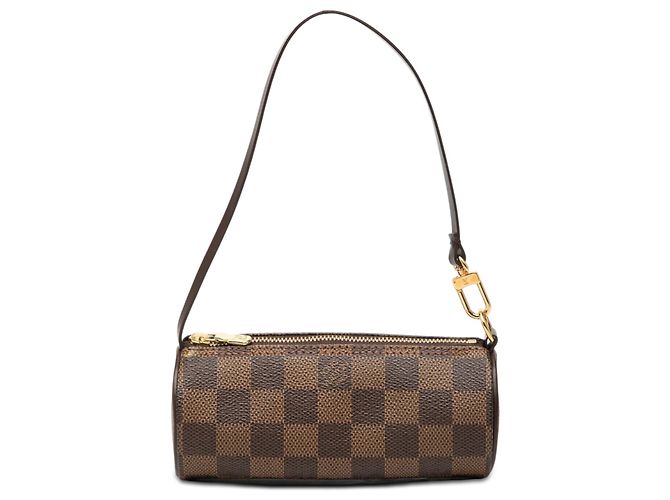 Sac à main Louis Vuitton Damier Ebene Papillon Pochette Marron