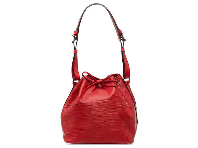 Borsa a secchiello Louis Vuitton Epi Petit Noe rossa Rosso