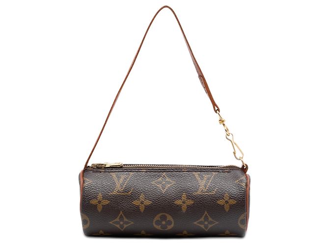 Louis Vuitton Monogram Papillon Pochette Handtasche Braun