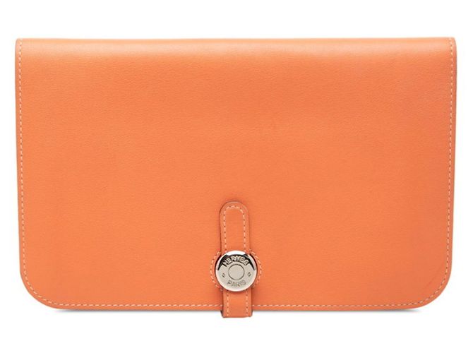 Hermès Hermes Dogon GM Long Wallet Orange