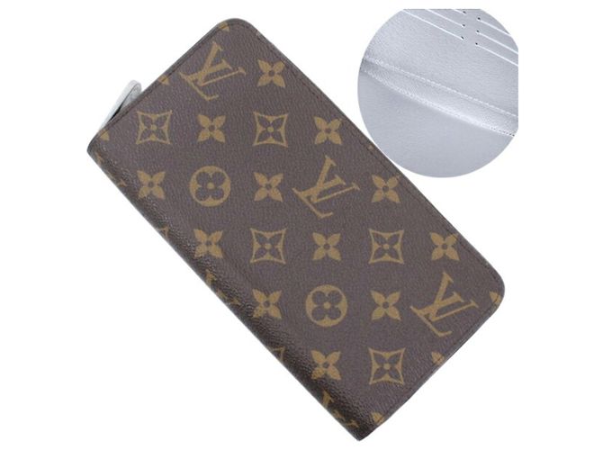Louis Vuitton Monogram Long Wallet Silvery