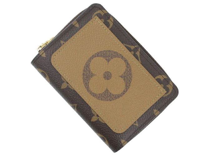 Louis Vuitton Monogram Reverse Bi-fold Wallet Brown