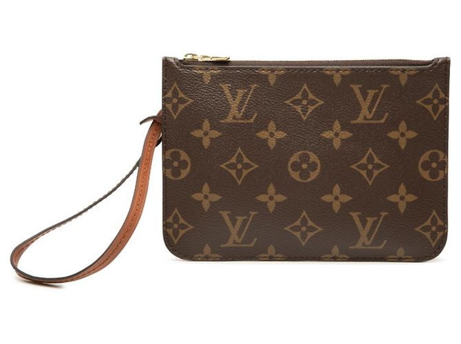 Borsa a mano e pochette Louis Vuitton marrone
