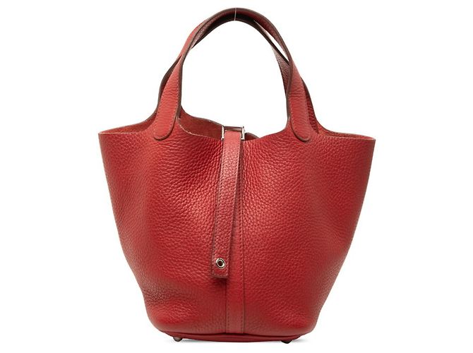 Hermès Borsa Hermes Picotin Lock PM Rosso