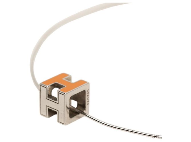 Hermès Collar Hermes Cage d'H H-Cube en Plata 925
