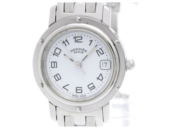 Hermès Reloj HERMES Clipper de acero inoxidable para mujer, cuarzo