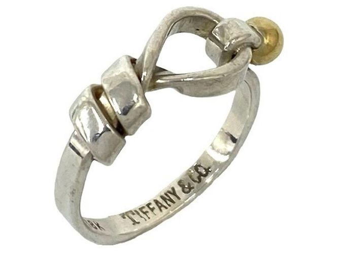 Tiffany & Co Tiffany Hook & Eye Love Knot Ring Silber Golden