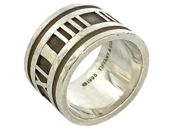 Tiffany & Co Anello Largo Tiffany Vintage Atlas Argento