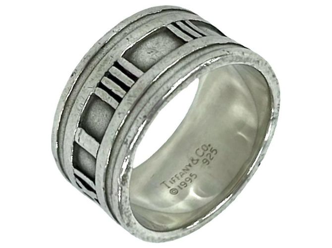 Tiffany & Co Anello Largo Tiffany Vintage Atlas Argento