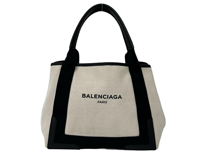 Everyday Saco Cabas Mini Balenciaga Navy Preto Cru