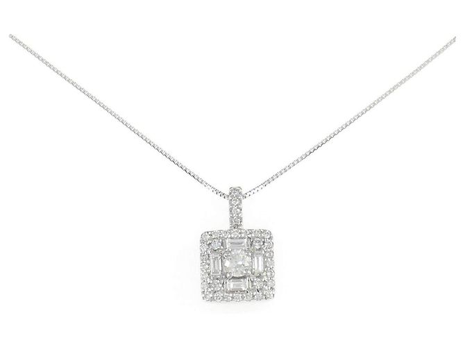 Autre Marque Collana di diamanti Au750 Argento