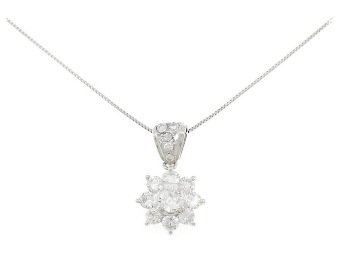 Autre Marque Collana in diamanti Pt900/Pt850 Argento
