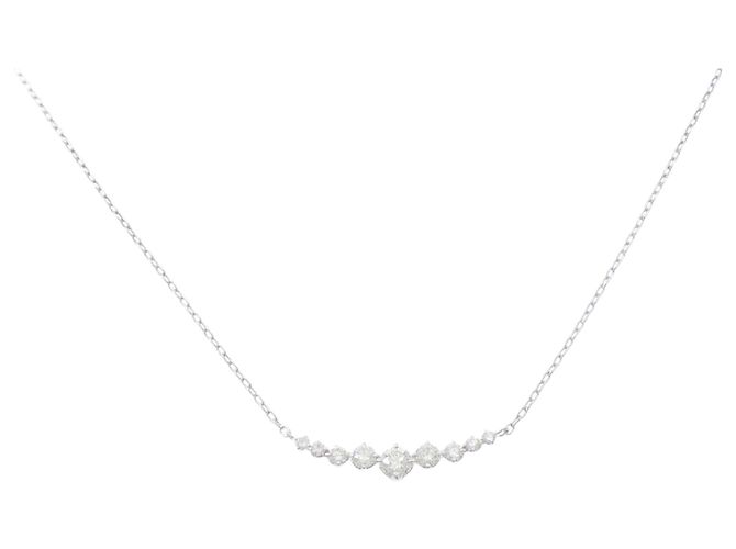 Autre Marque Diamantenhalskette Au750 Silber