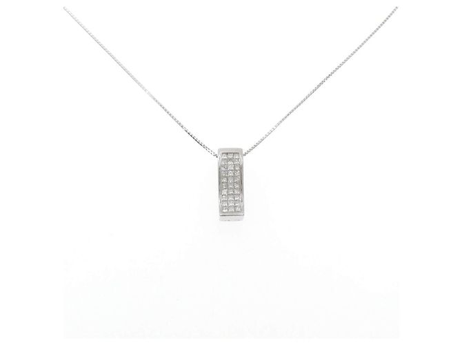 Autre Marque Collana di diamanti Au750 Argento