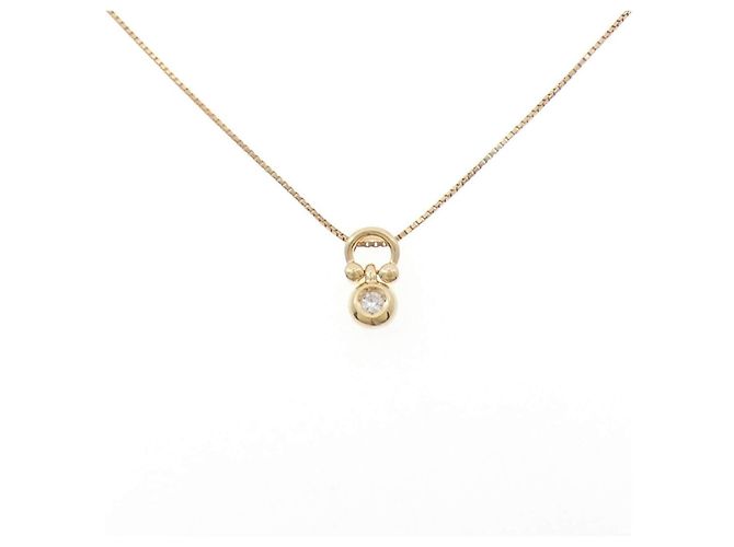 Autre Marque Collar de diamantes Au750 Dorado