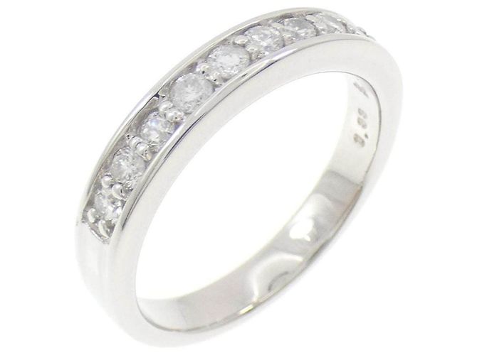 Autre Marque Kumikyoku Platin-Diamantring Silber