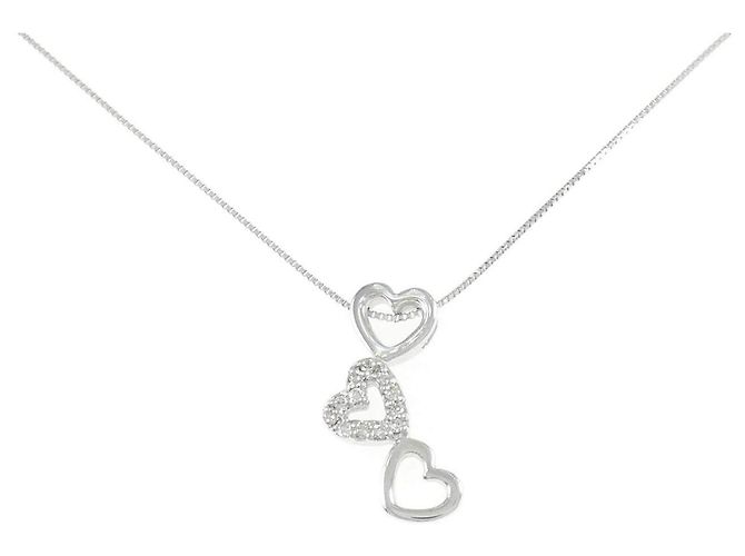 Autre Marque Diamantenhalskette Au750 Silber