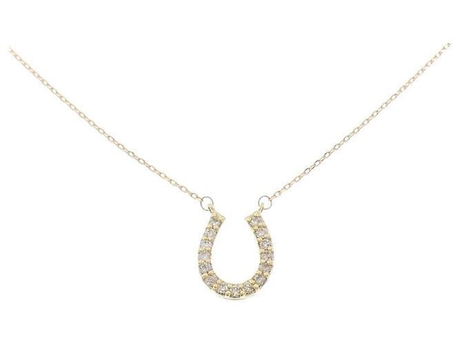 Autre Marque GSTB Au750 Diamantenhalskette Golden