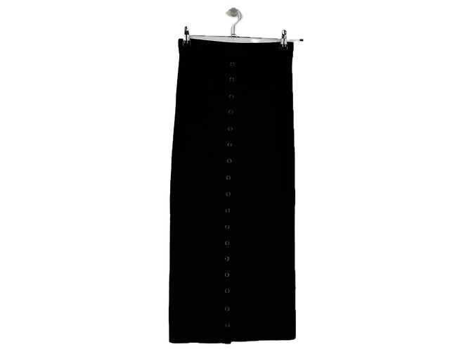Gonna lunga nera in lana Dorothée Schumacher Nero