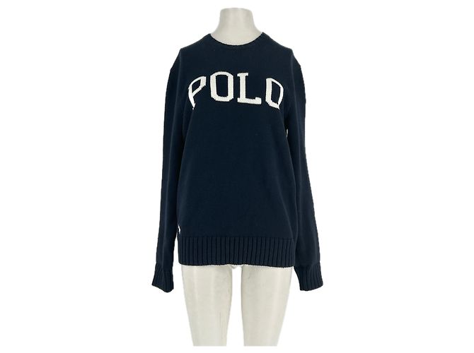 Polo Ralph Lauren Pullover aus Baumwolle Marineblau M