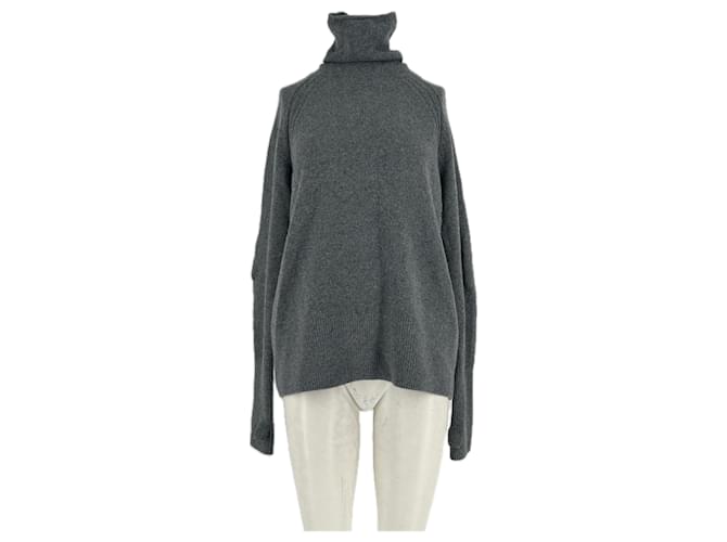 Cos Grauer Kaschmirpullover
