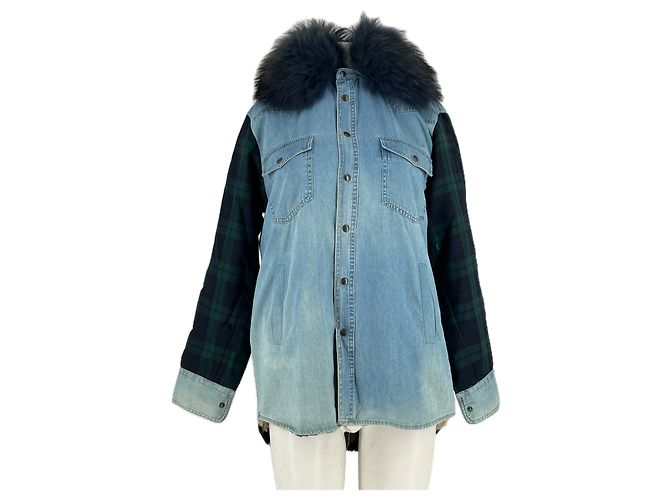 Autre Marque Giacca di jeans foderata Blu