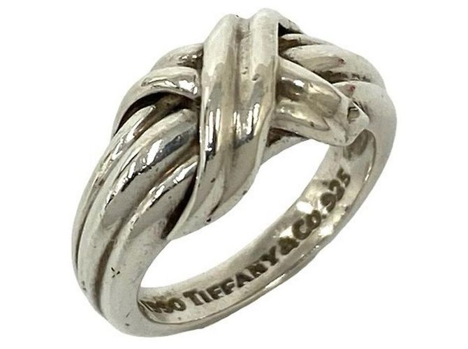 Tiffany & Co Tiffany Vintage Signature Cross Ring Silber