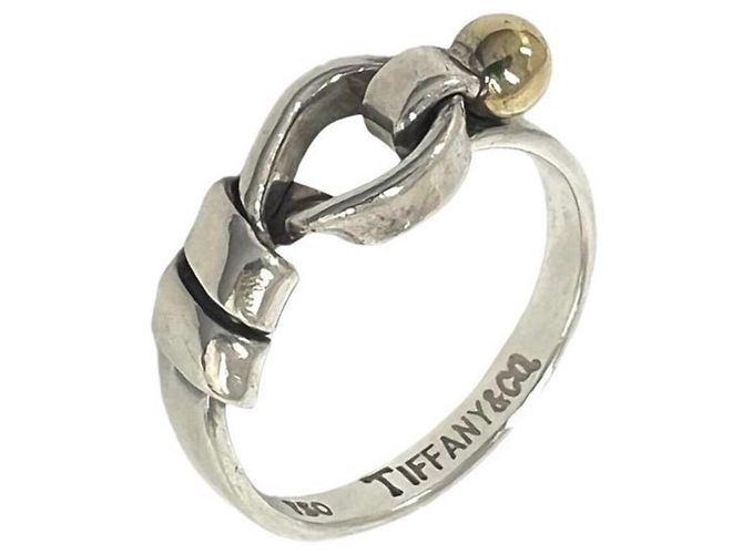 Tiffany & Co Tiffany Vintage Hook & Eye Ring Silber Golden