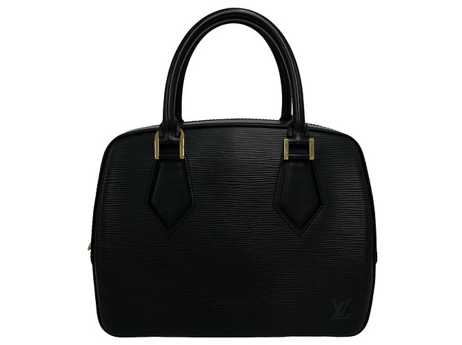 Louis Vuitton Sablon Handtasche aus Epi-Leder mit eingraviertem Logo Schwarz