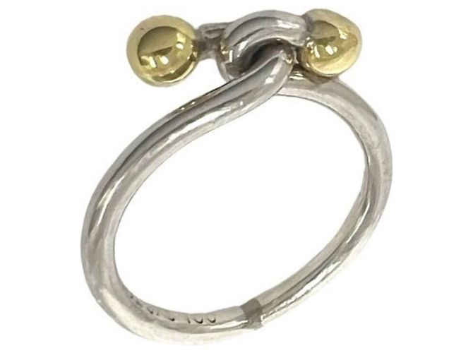Tiffany & Co Bague Tiffany Vintage Hook & Eye Argenté Doré