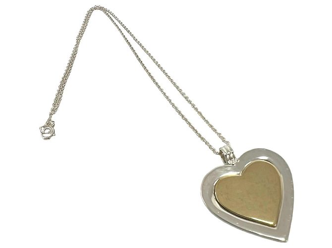 Tiffany & Co Collana con pendente a cuore bicolore Tiffany Argento D'oro