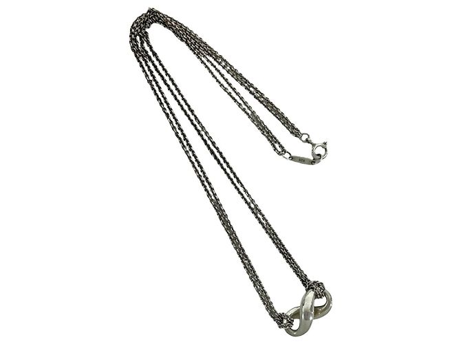 Tiffany & Co Collier Tiffany Vintage Infinity Argenté