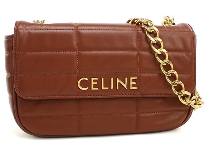 Céline Borsa a tracolla Celine in pelle marrone