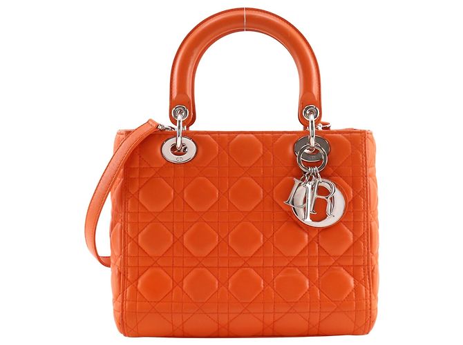 Christian Dior Lady Medium Handtasche Orange