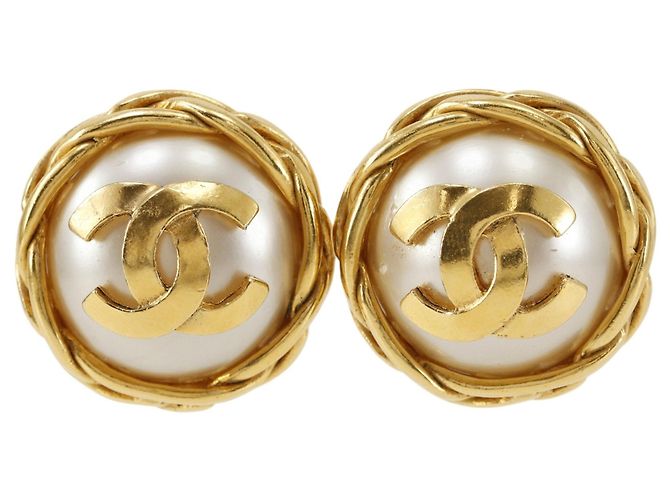 Orecchini a clip Chanel Coco Mark D'oro