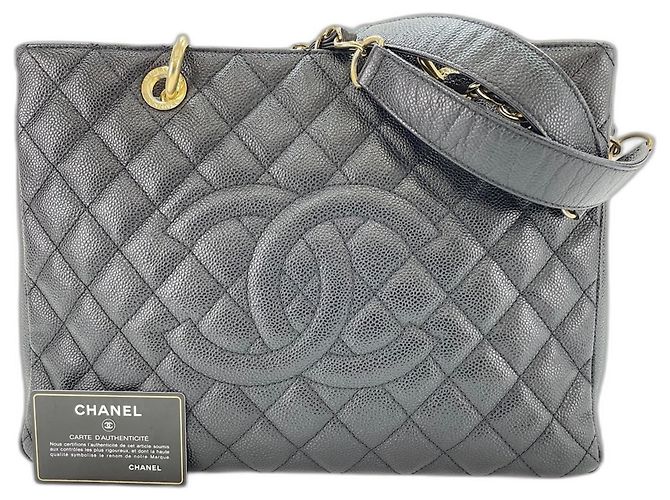 Saco Chanel GST Tote em preto