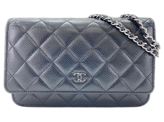 Borsa a tracolla Chanel Matelassé Nera Nero