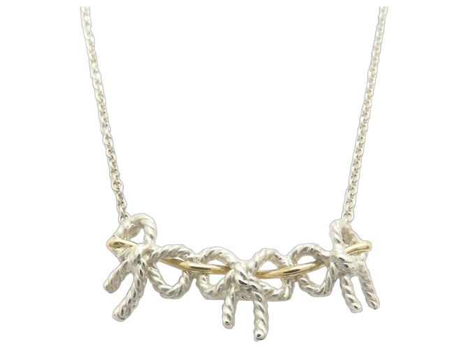 Collar Triple Ribbon Tiffany & Co. Plata Dorado