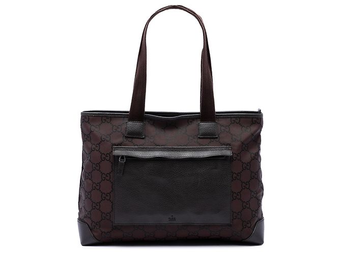 Gucci GG Nylon Tote braun Dunkelbraun