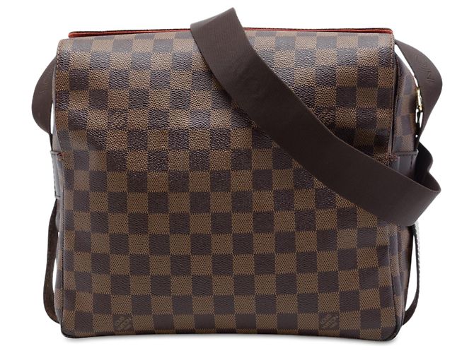 Louis Vuitton Brown Damier Ebene Naviglio Marrom
