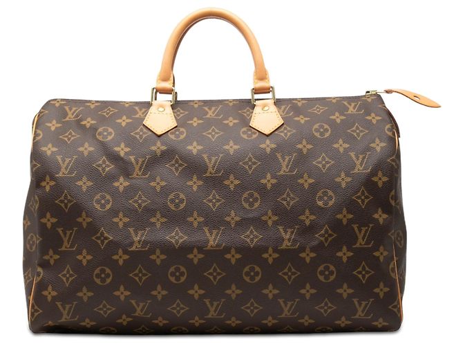 Louis Vuitton Brown Monogram Speedy 40 Marrom