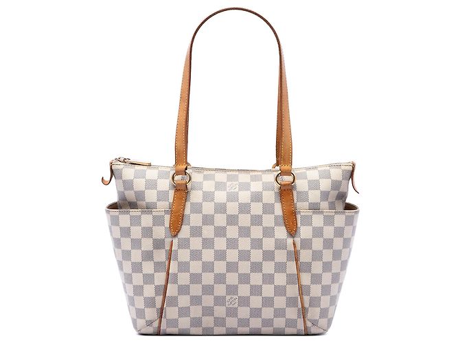 Louis Vuitton White Damier Azur Totally PM Branco