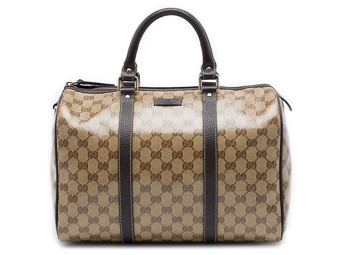 Borsa Boston Gucci Beige Medium GG Crystal Joy
