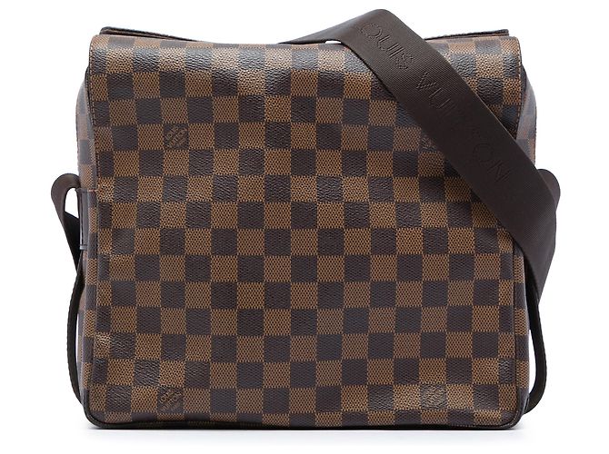 Louis Vuitton Brown Damier Ebene Naviglio Marrom