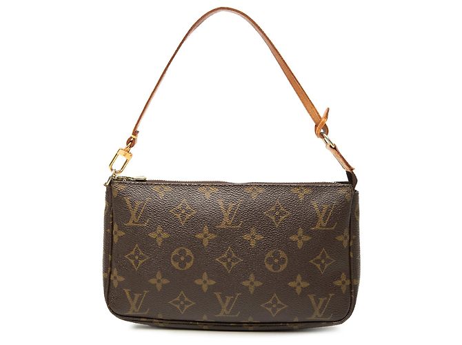 Louis Vuitton Brown Monogram Pochette Accessoires Marrom